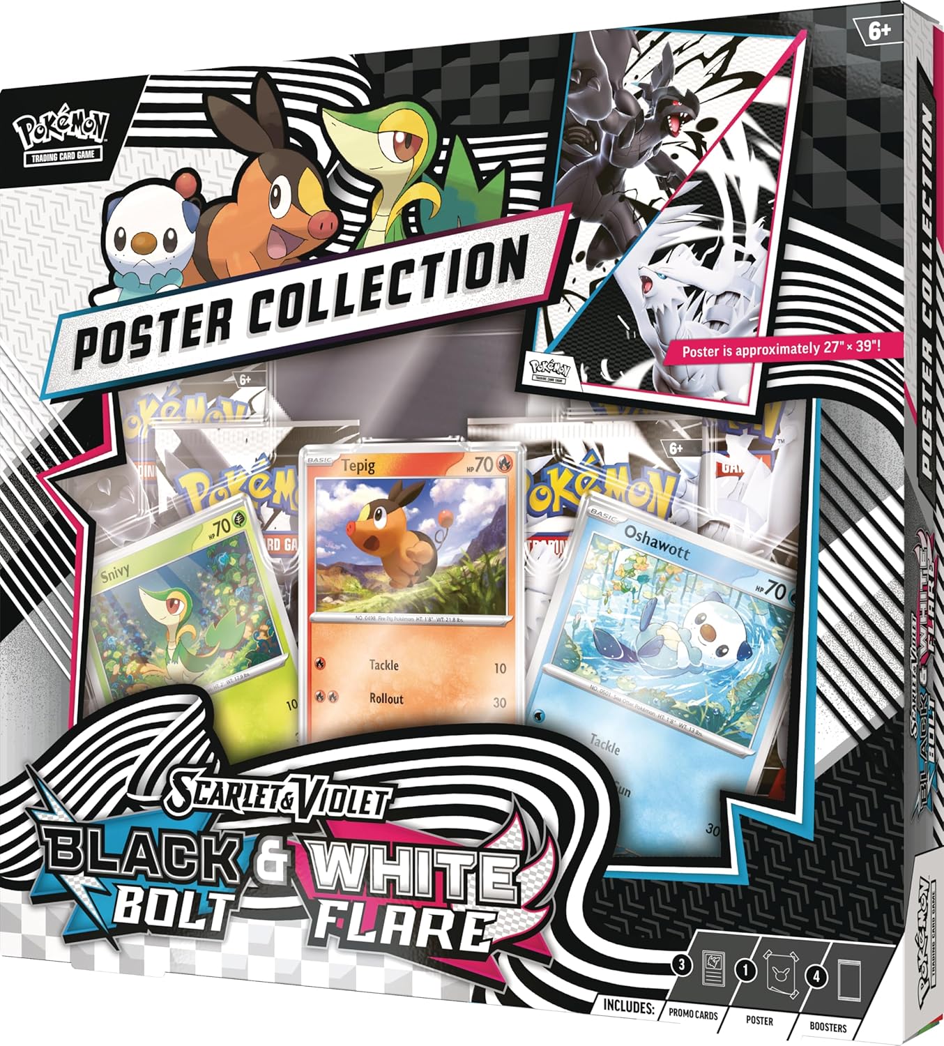 Pokemon Black Bolt and White Flare Unova Poster Collection SV 10.5