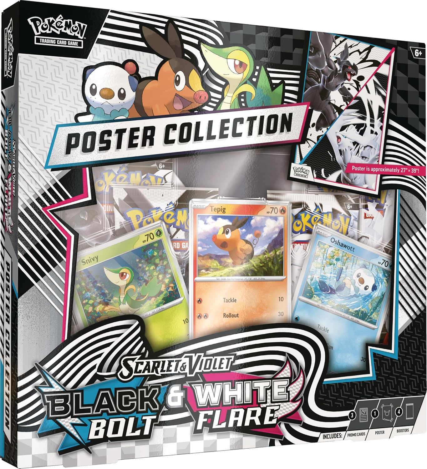 Pokemon Black Bolt and White Flare Unova Poster Collection SV 10.5